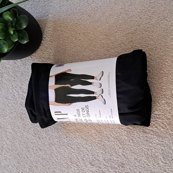 New! Gap Leggings 2 Pack Size Small Black Mid Rise Stretch Pants - Picture 11 of 11